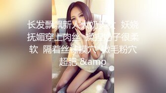 长发飘飘新人大奶美女  妖娆抚媚穿上肉丝  揉捏奶子很柔软  隔着丝袜摸穴  微毛粉穴超肥 &amp