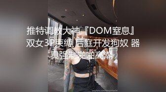 推特调教大神『DOM窒息』双女3P束缚 后庭开发狗奴 器具强制啪啪高潮 