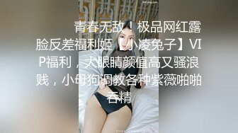 ⚫️⚫️青春无敌！极品网红露脸反差福利姬【小凌兔子】VIP福利，大眼睛颜值高又骚浪贱，小母狗调教各种紫薇啪啪吞精