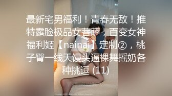 最新宅男福利！青春无敌！推特露脸极品女菩萨，百变女神福利姬【nainai】定制②，桃子臀一线天馒头逼裸舞摇奶各种挑逗 (11)